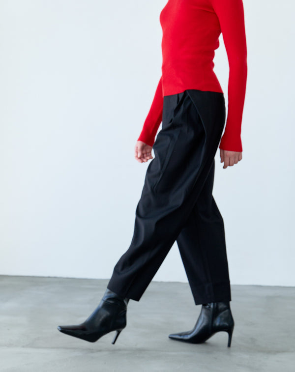 DEEP-TUCK PANTS