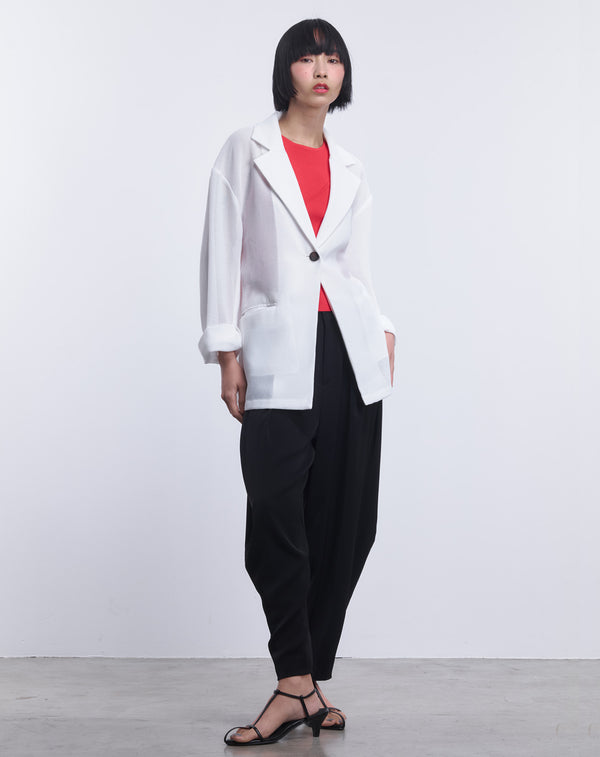 MESH WAIST FITTED JACKET