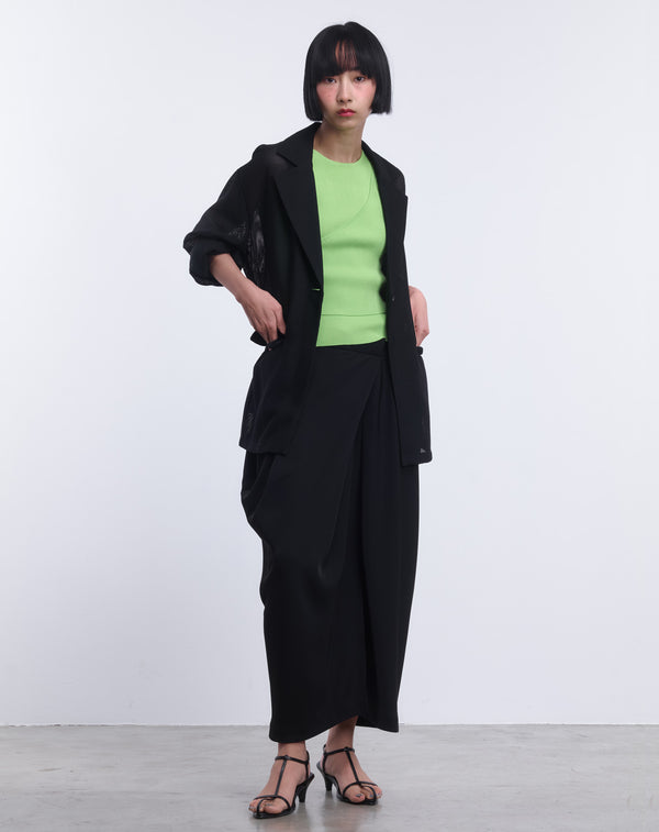 MESH WAIST FITTED JACKET