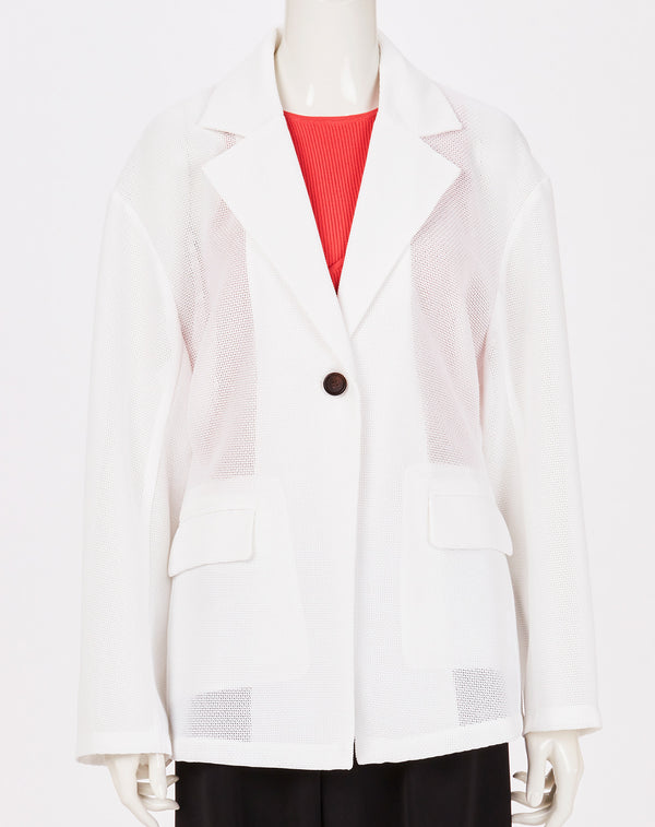 MESH WAIST FITTED JACKET