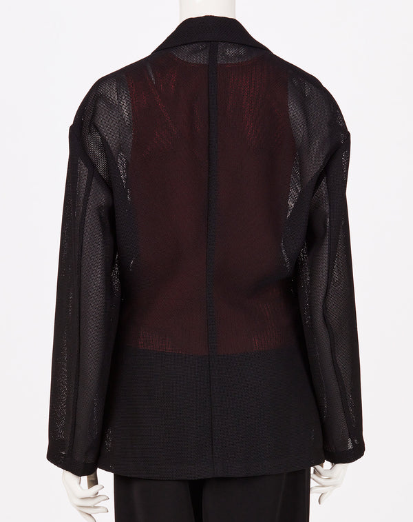 MESH WAIST FITTED JACKET