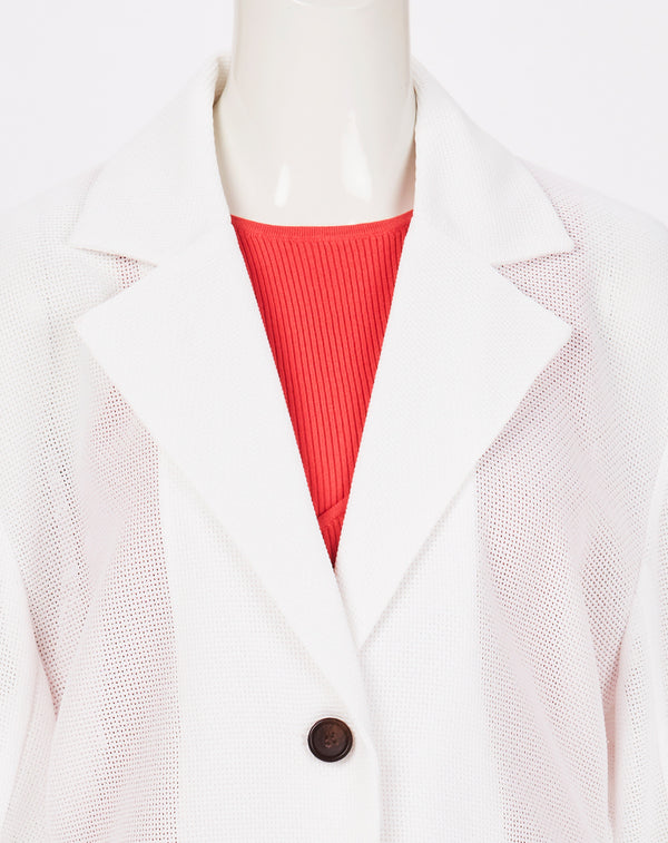 MESH WAIST FITTED JACKET