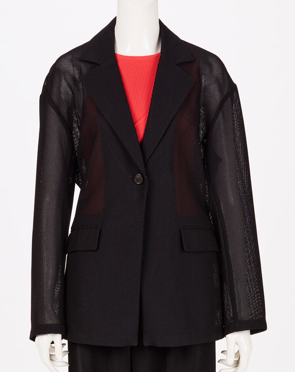 MESH WAIST FITTED JACKET