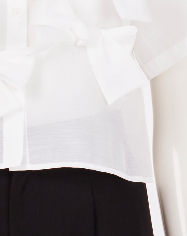 SHEER RIBBON BLOUSE