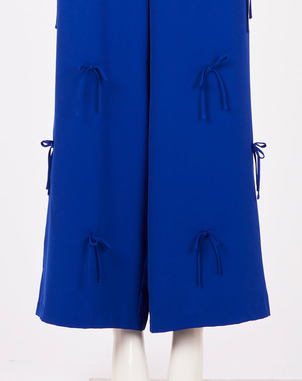 MULTI STRING BOW WIDE-LEG PANTS
