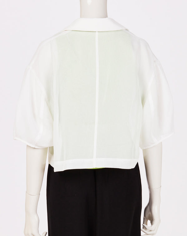 MESH CURVED SLEEVE JACKET