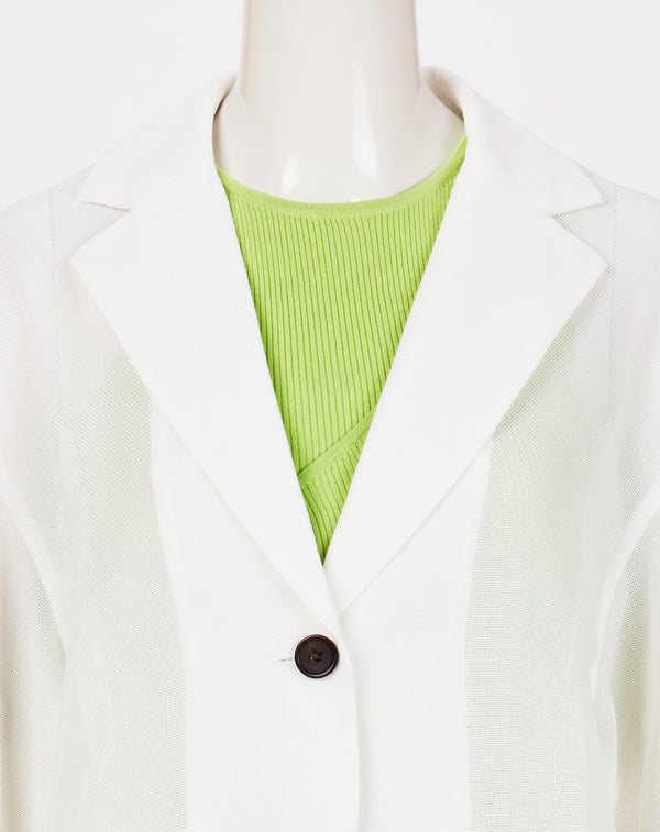 MESH CURVED SLEEVE JACKET