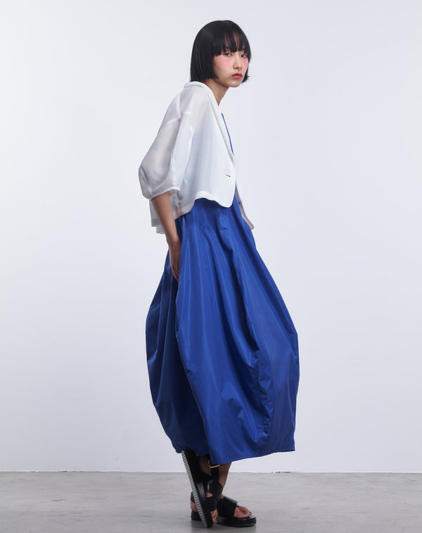 MESH CURVED SLEEVE JACKET
