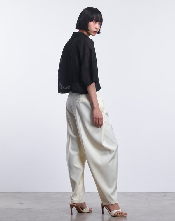 MESH CURVED SLEEVE JACKET