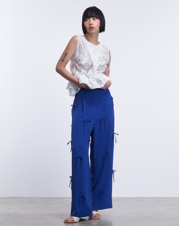 ASYMMETRIC RUFFLE BLOUSE