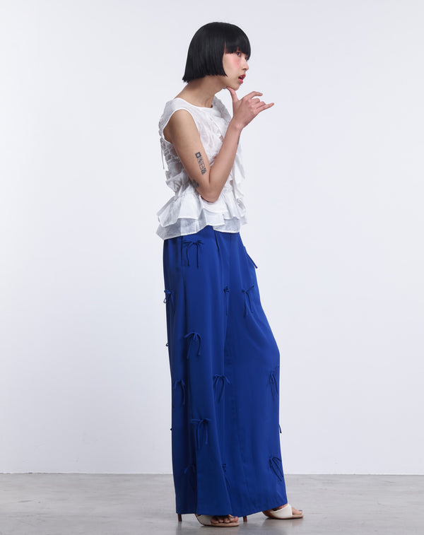 ASYMMETRIC RUFFLE BLOUSE