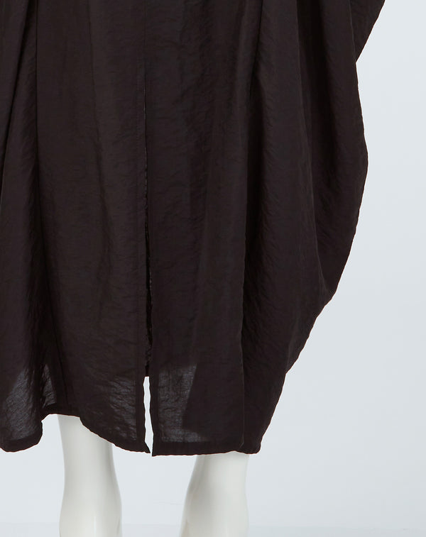 BACKLESS DRAPED MAXI DRESS