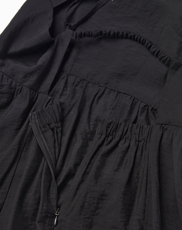 BACKLESS DRAPED MAXI DRESS