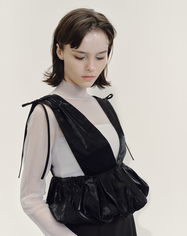 SHINY BALLOON BUSTIER