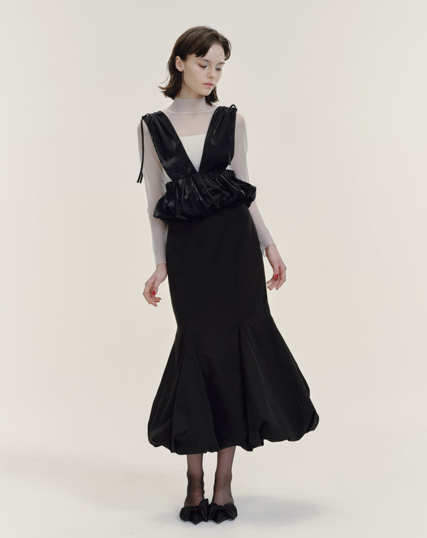 SHINY BALLOON BUSTIER