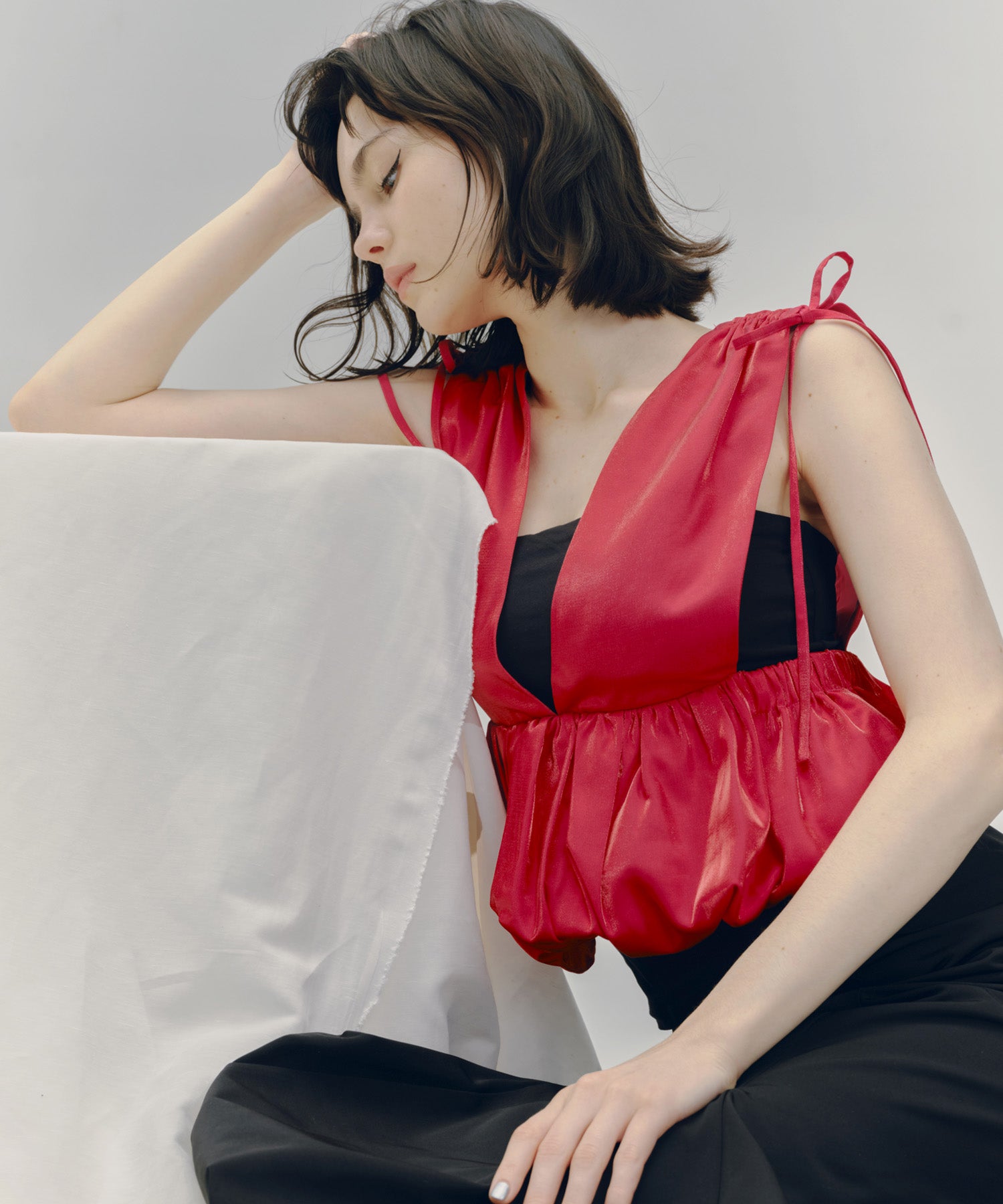 SHINY BALLOON BUSTIER – LAEMUSE