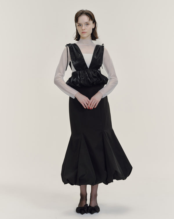 TAFFETA BALLOON MERMAID SKIRT