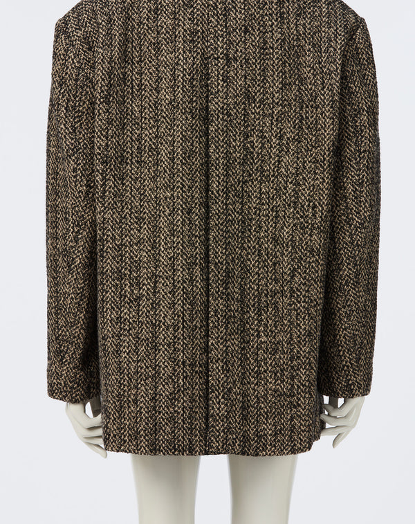2WAY MIXED TWEED BIG-SHOULDER JACKET