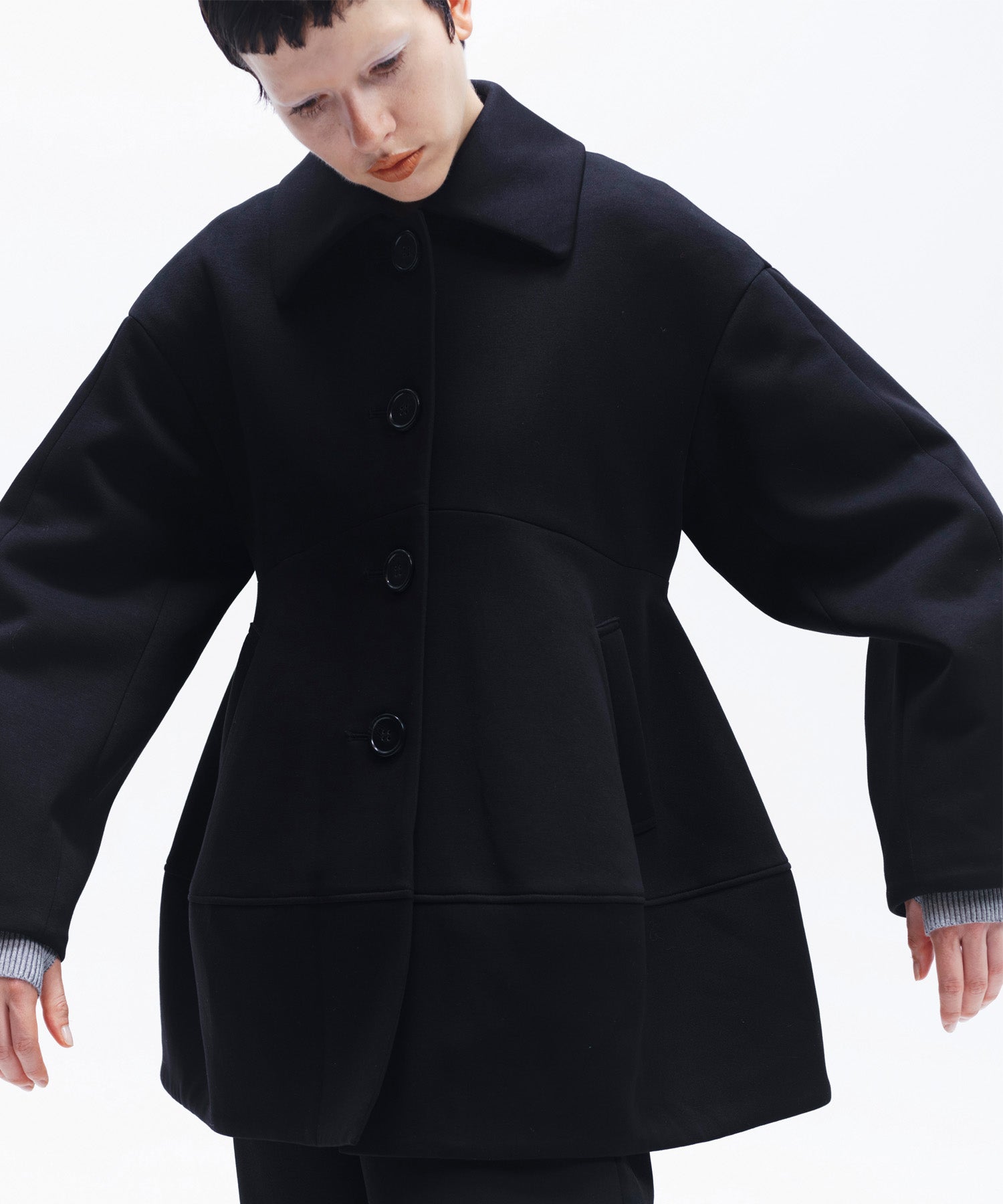 PADDED PEPLUM JACKET | パディングフォルムジャケット | アウター