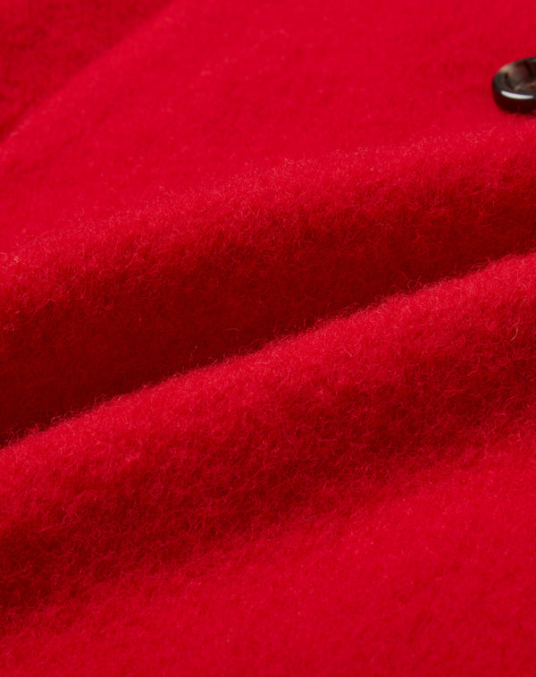 WOOL MIX COCOON LONG COAT