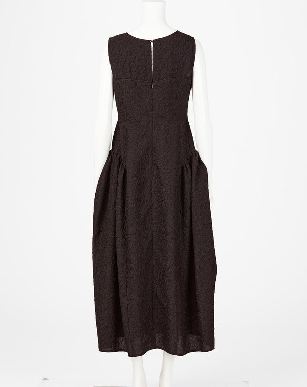 BUSTIER PANEL JACQUARD DRESS