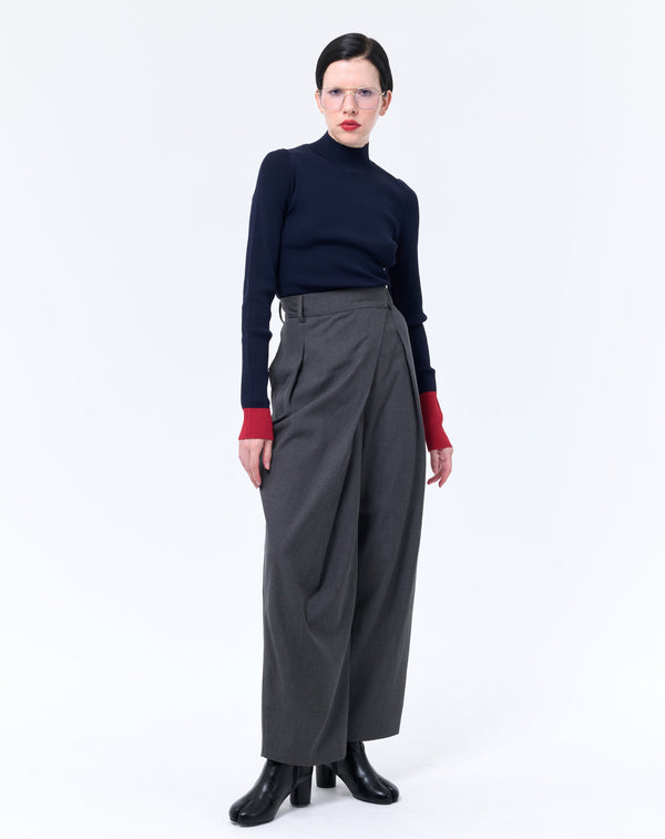 WIDE WRAP PANTS