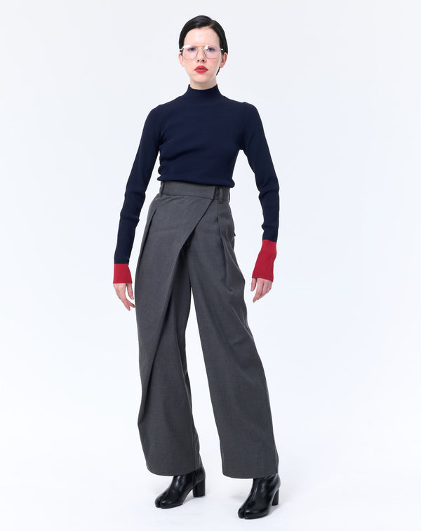 WIDE WRAP PANTS