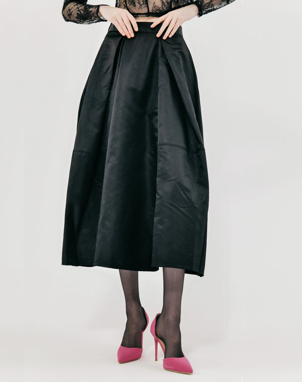 TAFFETA COCOON SKIRT