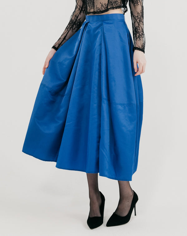 TAFFETA COCOON SKIRT
