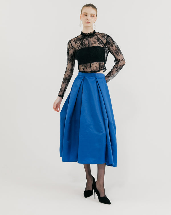 TAFFETA COCOON SKIRT