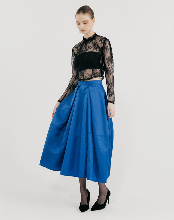 TAFFETA COCOON SKIRT