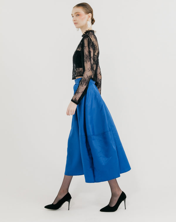 TAFFETA COCOON SKIRT