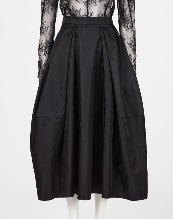 TAFFETA COCOON SKIRT