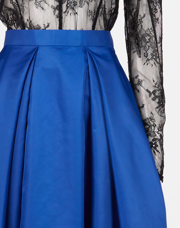 TAFFETA COCOON SKIRT