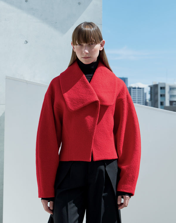 BIG COLLAR SHORT JACKET