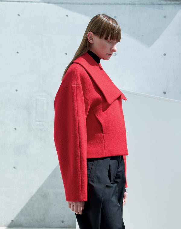 BIG COLLAR SHORT JACKET