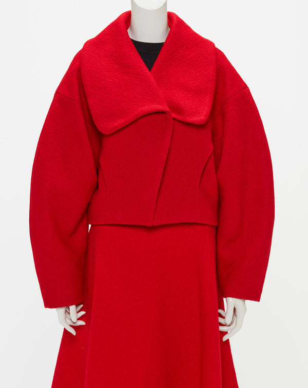 BIG COLLAR SHORT JACKET