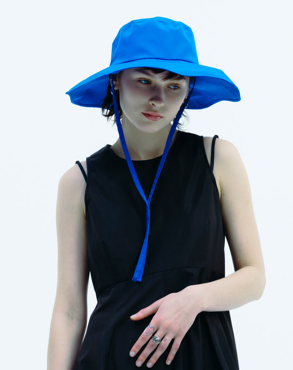 SCALLOPED-EDGE TAFETTA HAT