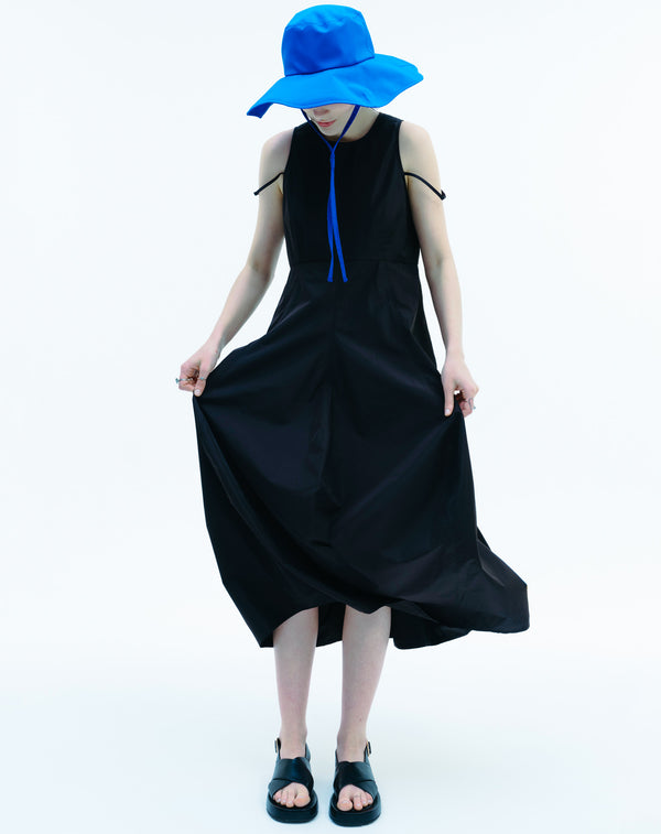 SCALLOPED-EDGE TAFETTA HAT