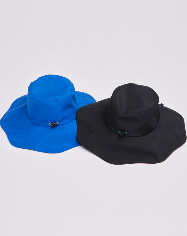 SCALLOPED-EDGE TAFETTA HAT