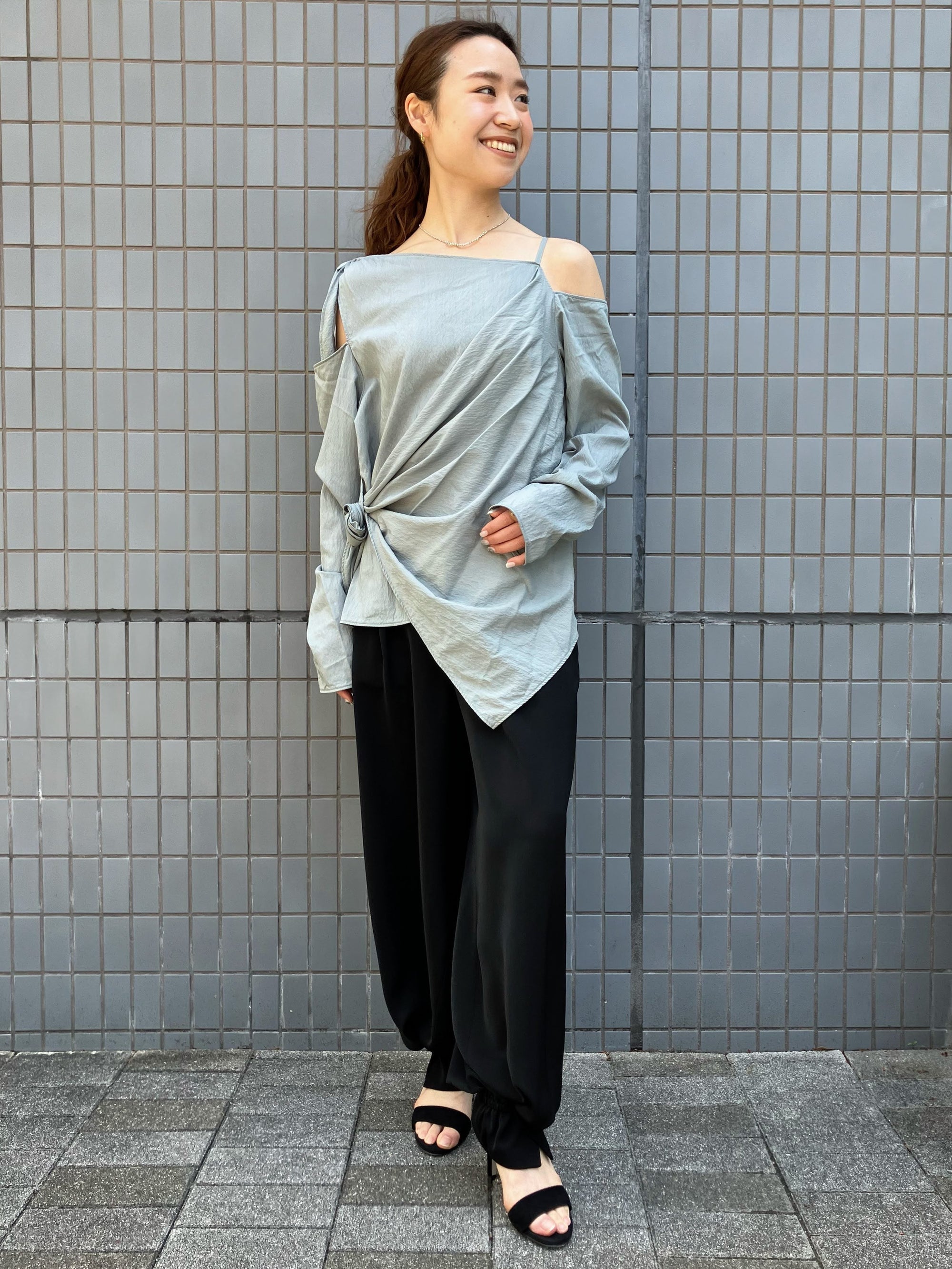 DESIGN HEM BALLOON PANTS