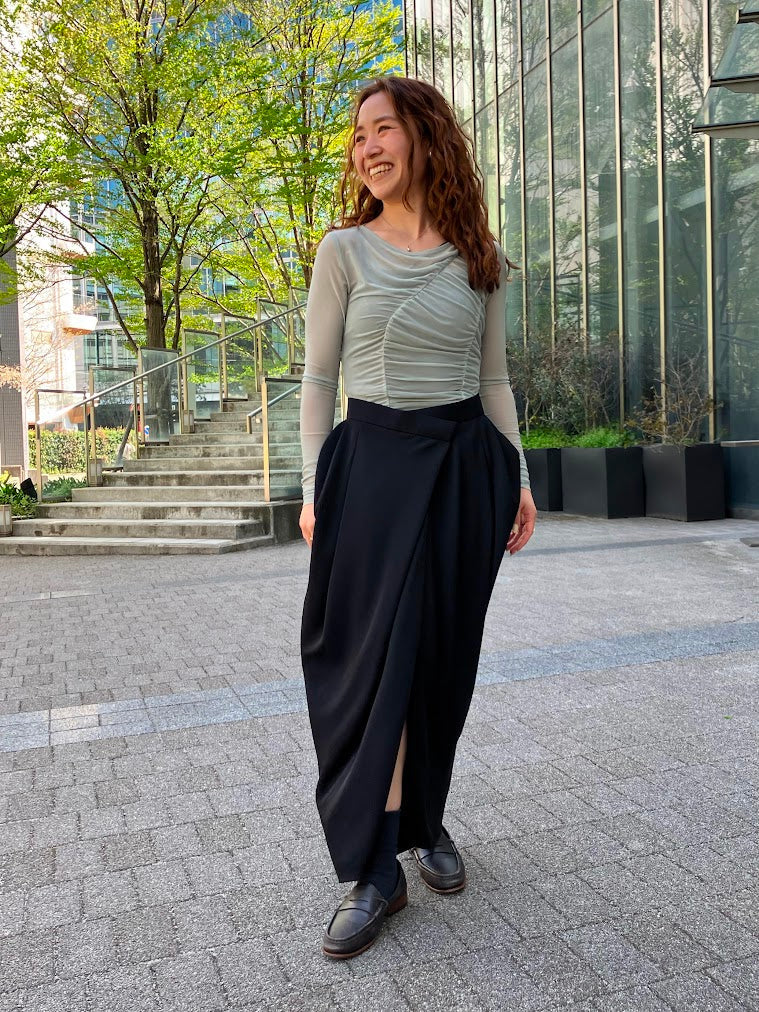 DRAPED SKIRT