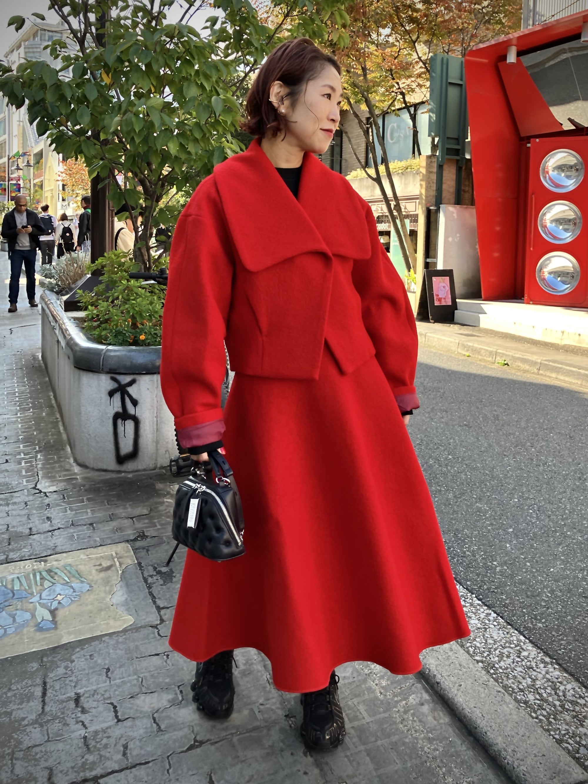 BIG COLLAR SHORT JACKET