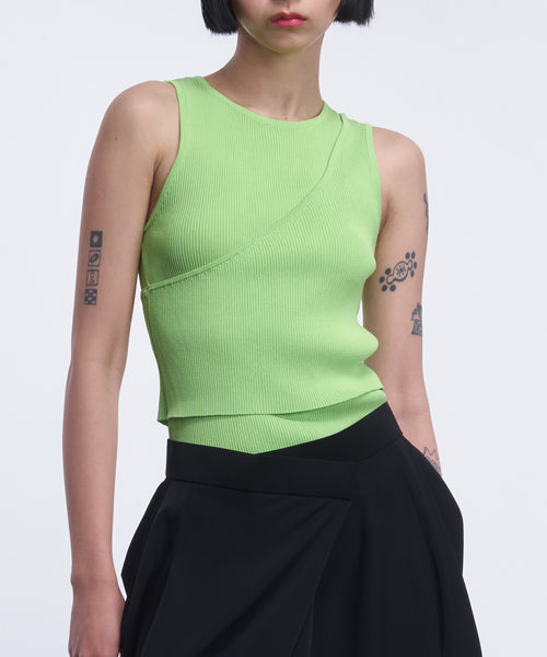 LAYERED KNIT TANK TOP