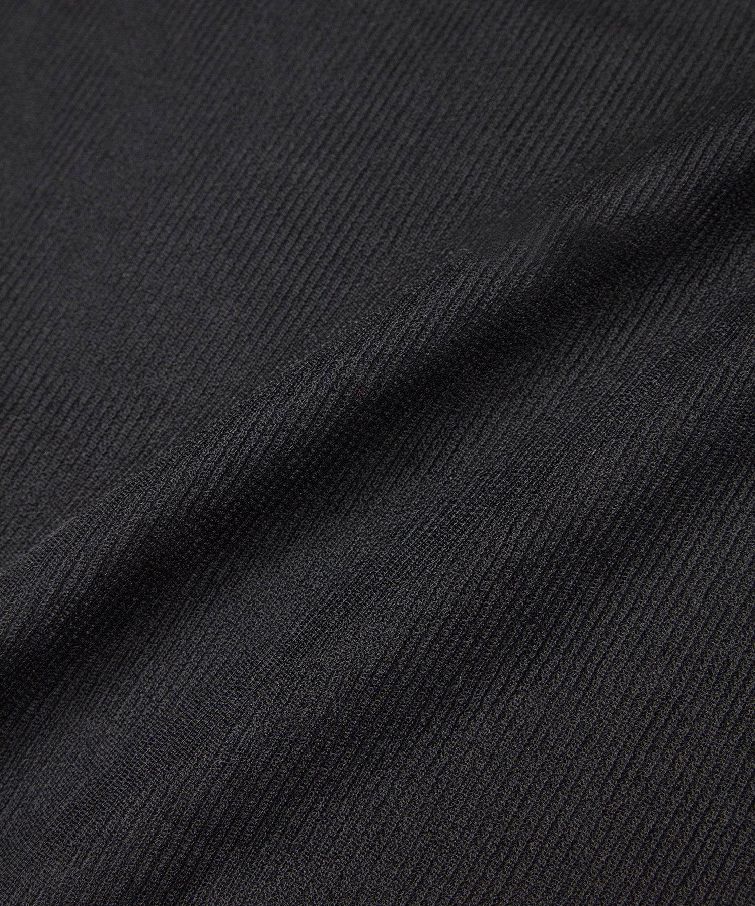 SHEER RIBBED HIGH NECK KNIT