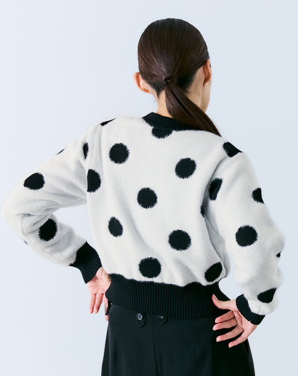 POLKA DOT KNIT TOP