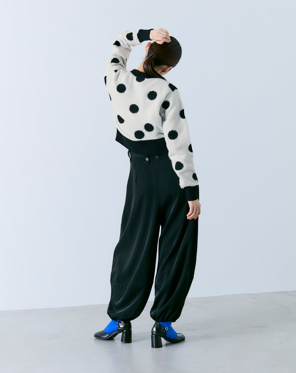 POLKA DOT KNIT TOP