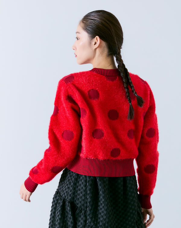 POLKA DOT KNIT TOP