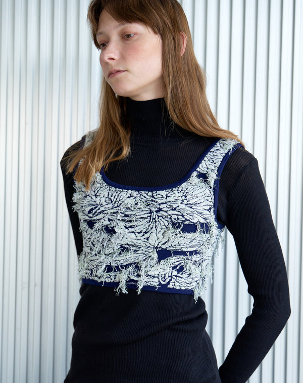 JACQUARD KNIT VEST