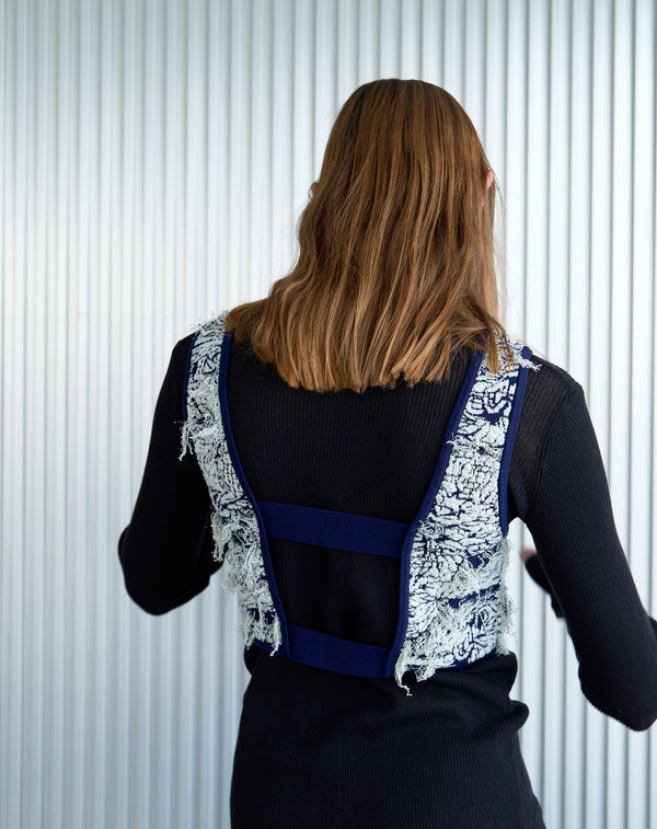 JACQUARD KNIT VEST